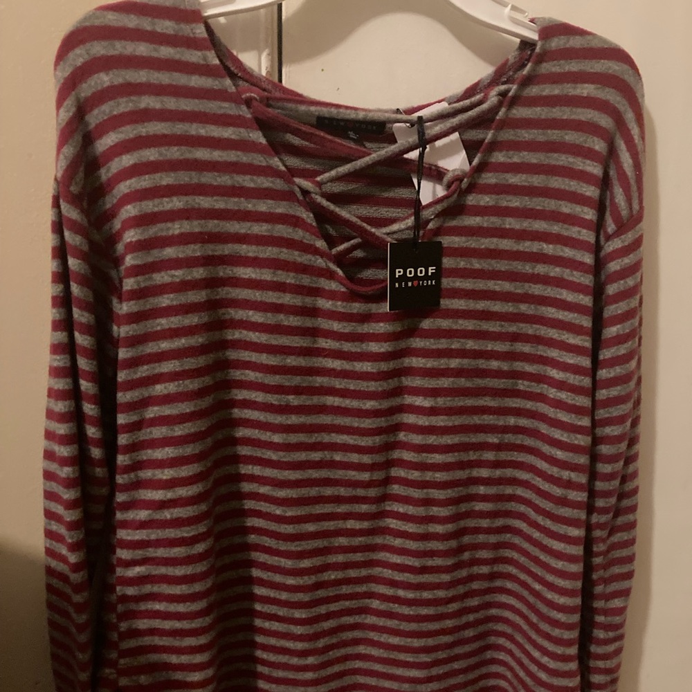 long sleeve striped shirt